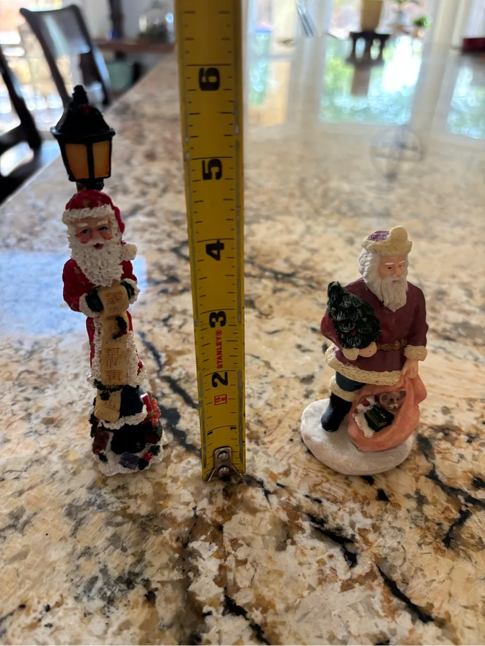 Pair of Santa Claus Figurines